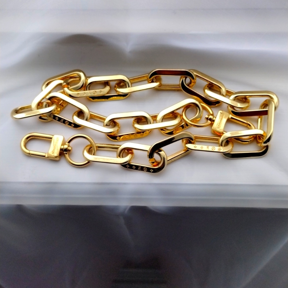Louis Vuitton gold chain shoulder strap